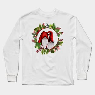 Gnome wreath Long Sleeve T-Shirt